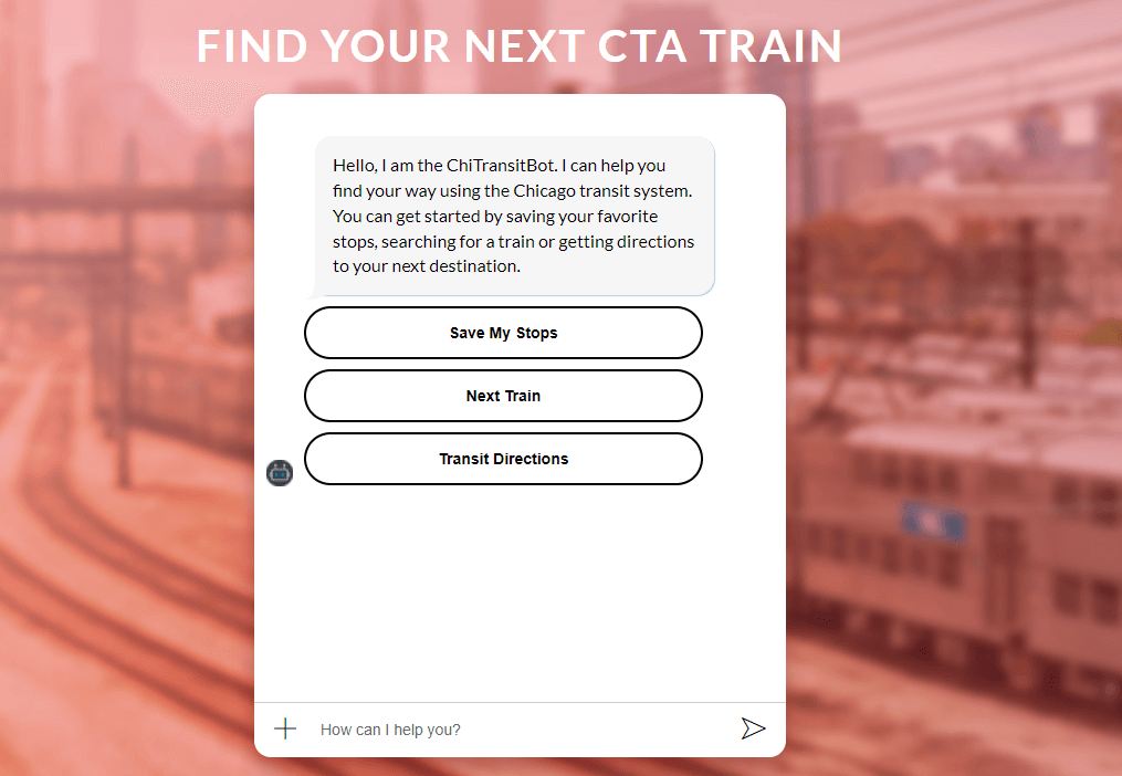 Captura de pantalla de ChiTransitBot