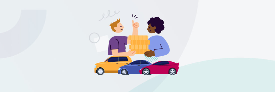 ilustración compra venta coches