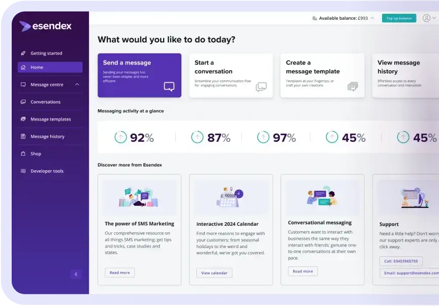 Plataforma de mensajería - Esendex