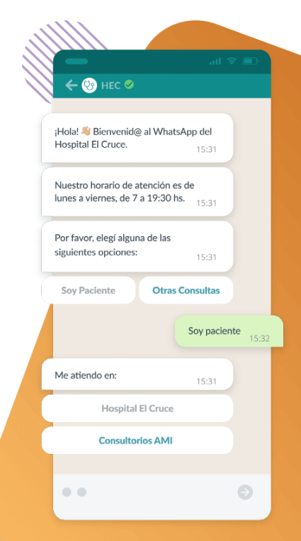 caso uso whatsapp el cruce