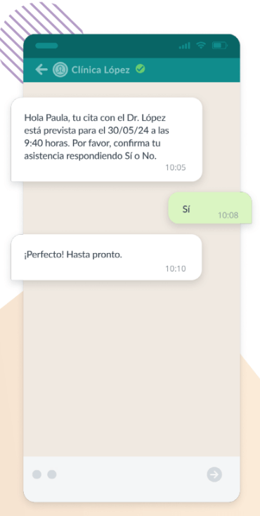 ejemplo interacciones por whatsapp