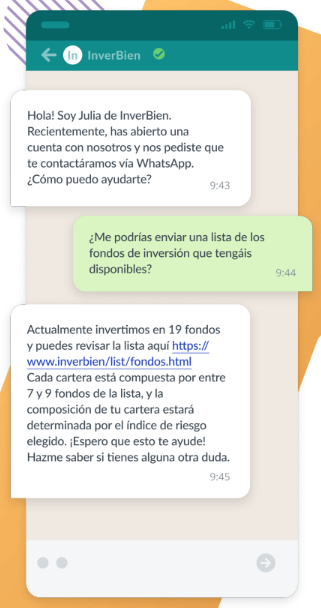 ejemplos conversación real en Whatsapp