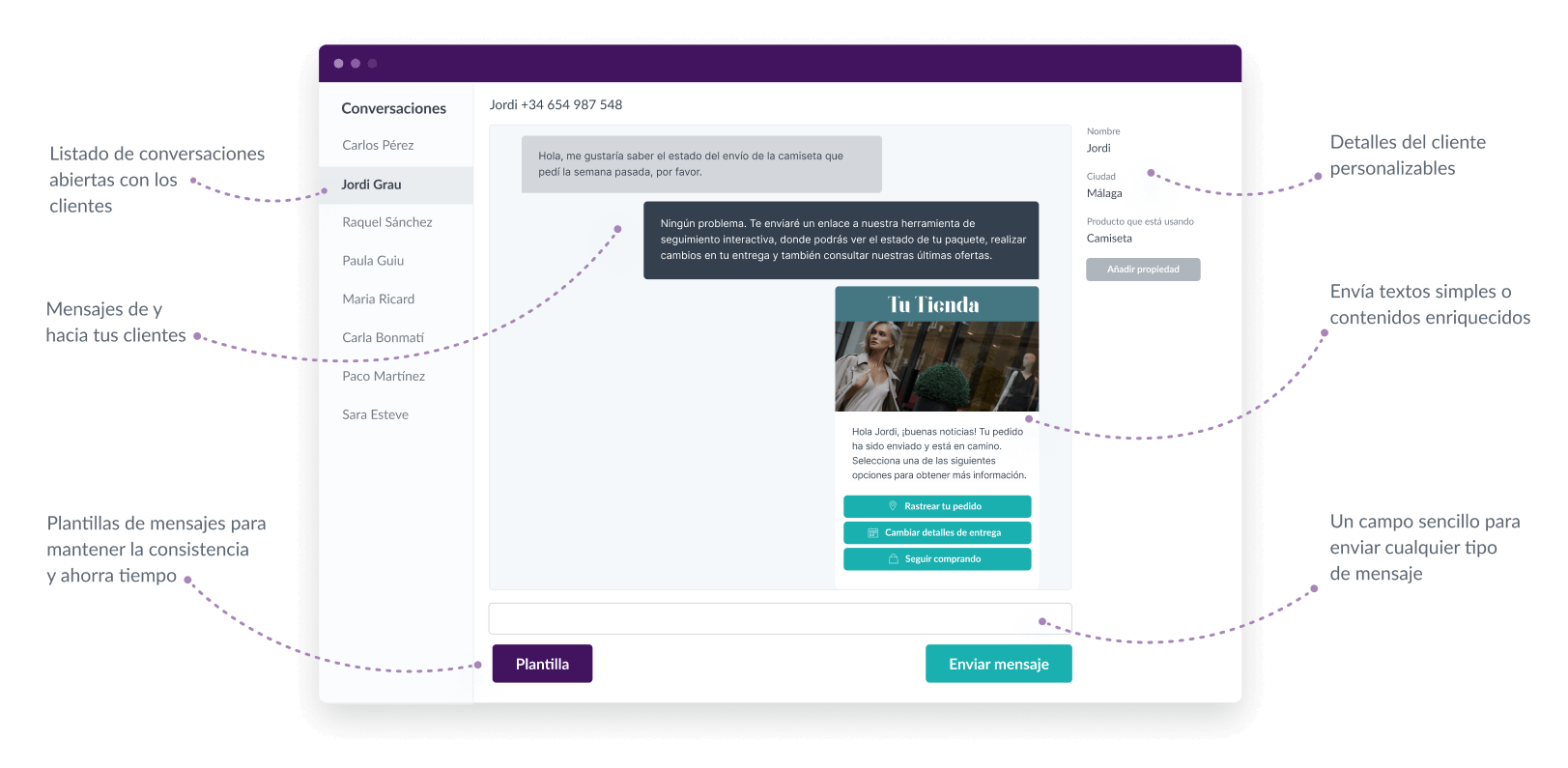 ejemplo chat omnicanal
