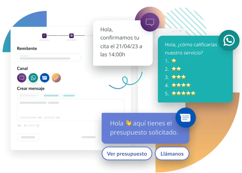 ejemplo sms plataforma