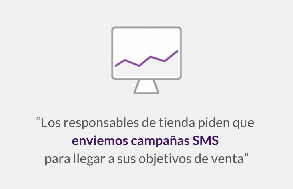 responsables de tienda piden que enviemos campañas SMS