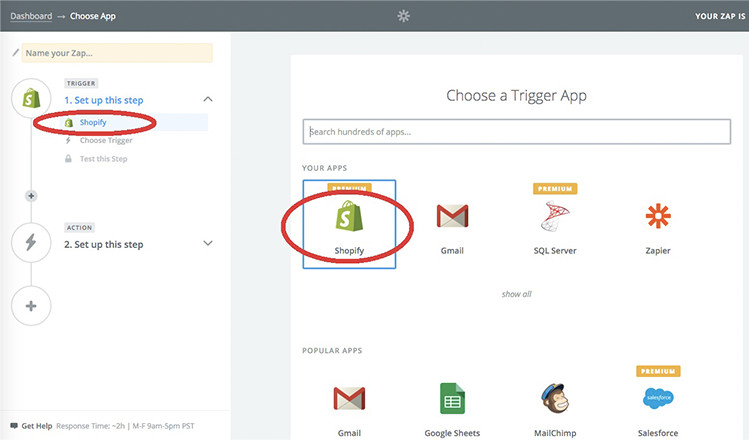 Paso 1 enviar SMS con shopify